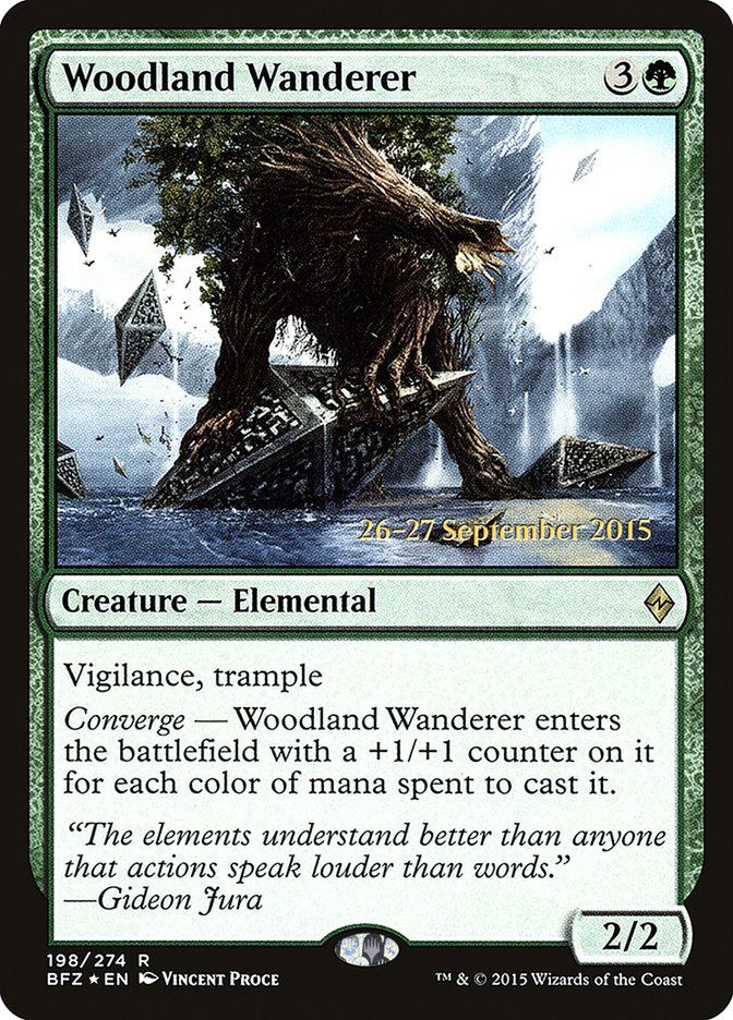 Woodland Wanderer  [Battle for Zendikar Prerelease Promos] | Grognard Games