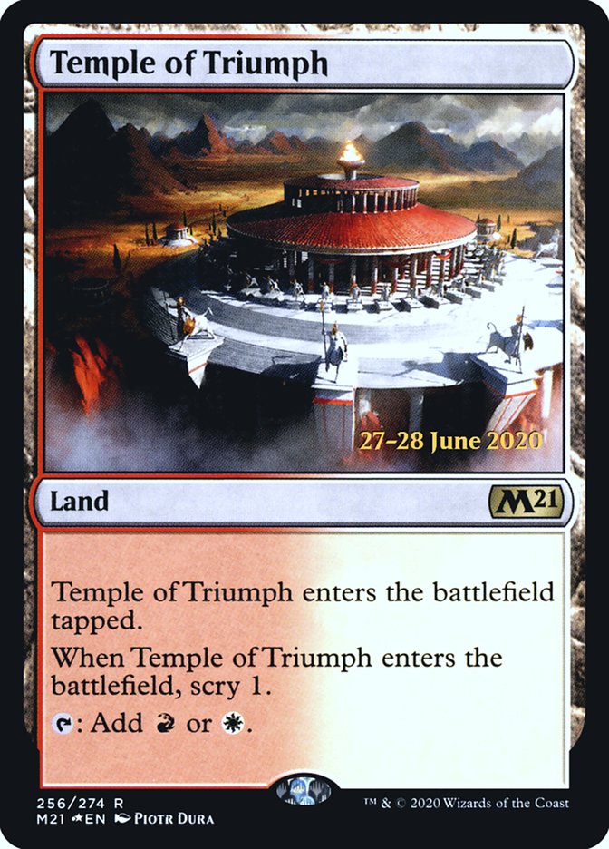 Temple of Triumph  [Core Set 2021 Prerelease Promos] | Grognard Games