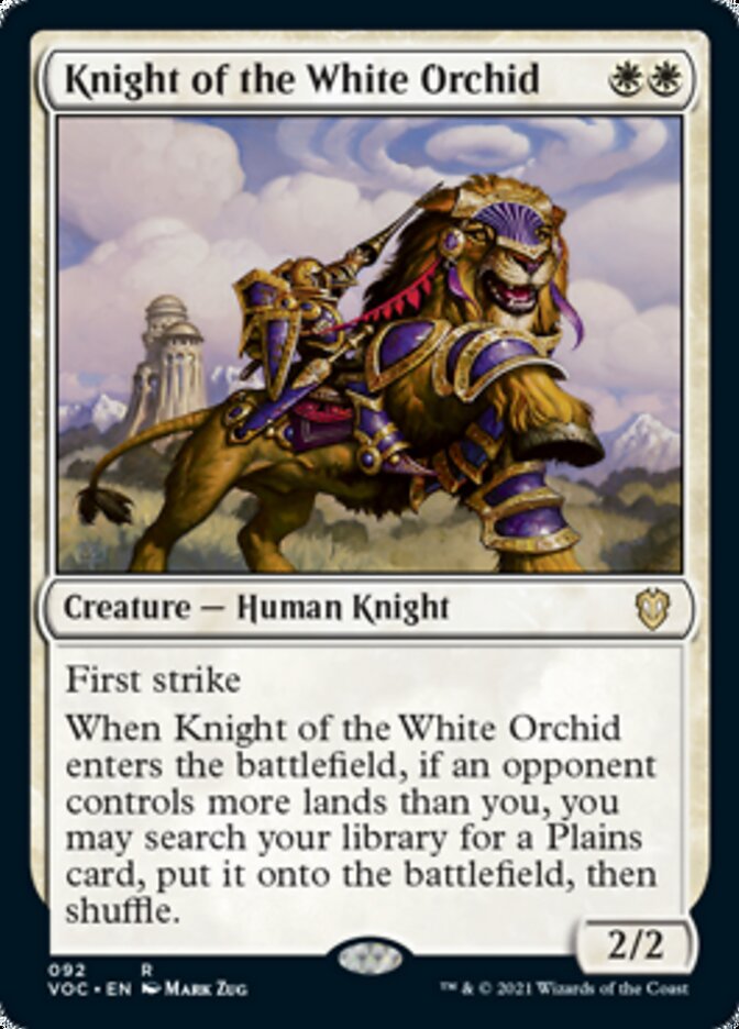 Knight of the White Orchid [Innistrad: Crimson Vow Commander] | Grognard Games