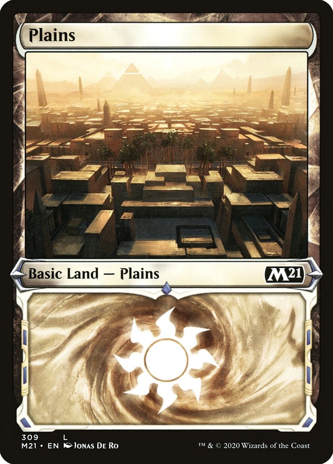 Plains (309) (Showcase) [Core Set 2021] | Grognard Games