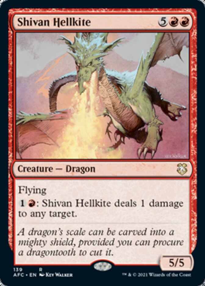 Shivan Hellkite [Dungeons & Dragons: Adventures in the Forgotten Realms Commander] | Grognard Games