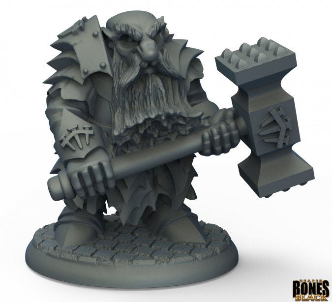 Bones 44010 Dark Dwarf Pounder | Grognard Games