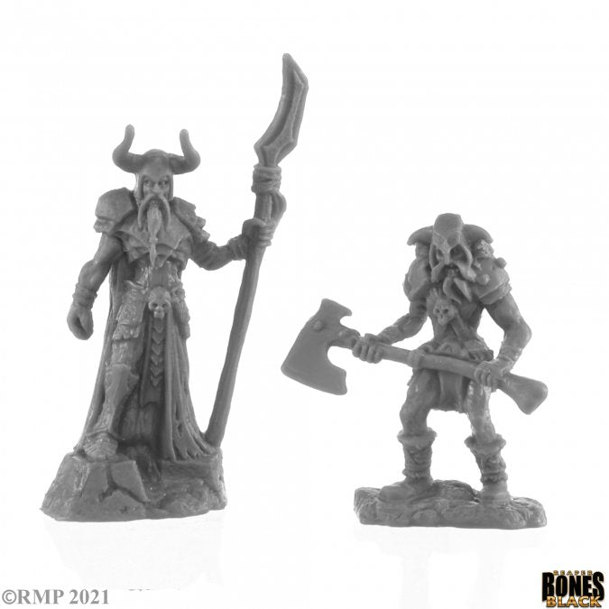 Bones Black: 44143 Rune Wight Thane and Jarl | Grognard Games