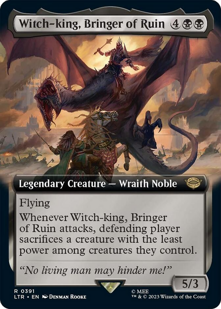 Witch-king, Bringer of Ruin (Extended Alternate Art) [The Lord of the Rings: Tales of Middle-Earth] | Grognard Games