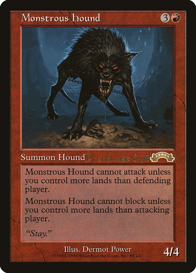 Monstrous Hound [Exodus Promos] | Grognard Games