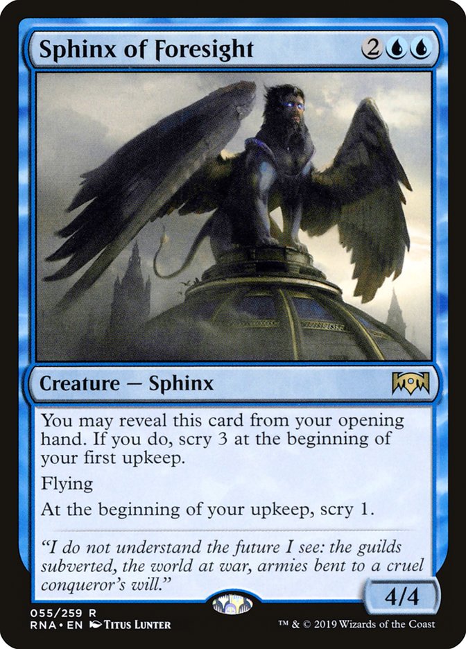 Sphinx of Foresight [Ravnica Allegiance] | Grognard Games