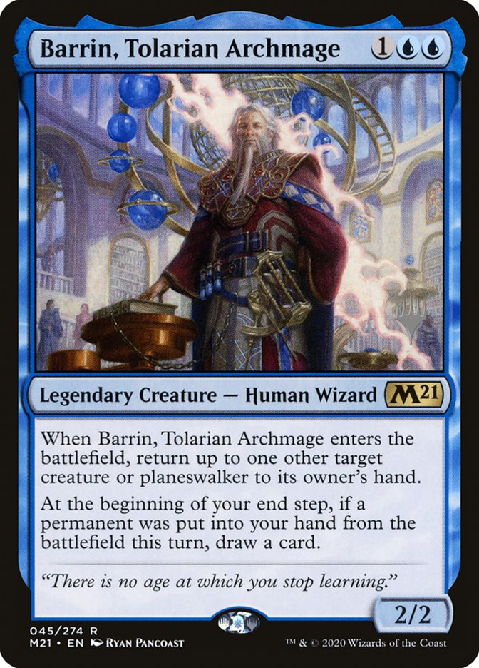 Barrin, Tolarian Archmage (Promo Pack) [Core Set 2021 Promos] | Grognard Games