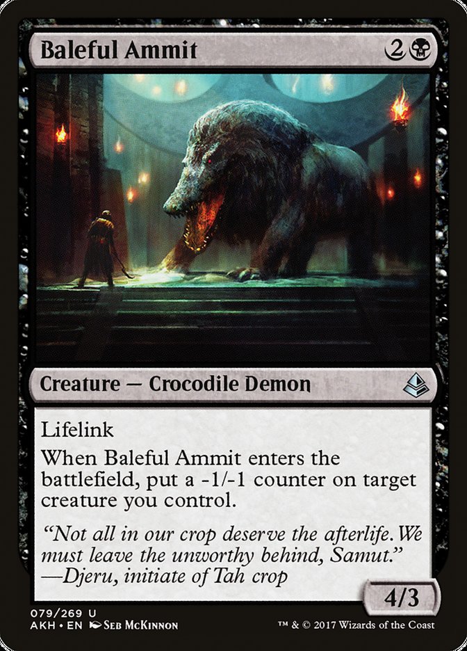 Baleful Ammit [Amonkhet] | Grognard Games