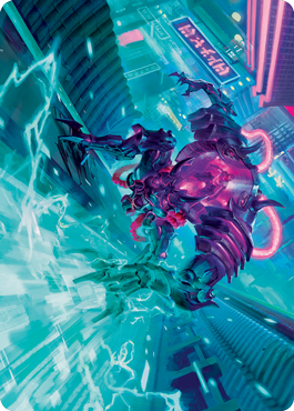 Surgehacker Mech Art Card [Kamigawa: Neon Dynasty Art Series] | Grognard Games