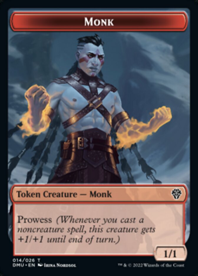 Monk Token [Dominaria United Tokens] | Grognard Games