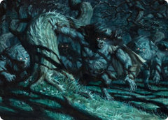 Unnatural Moonrise Art Card [Innistrad: Midnight Hunt Art Series] | Grognard Games