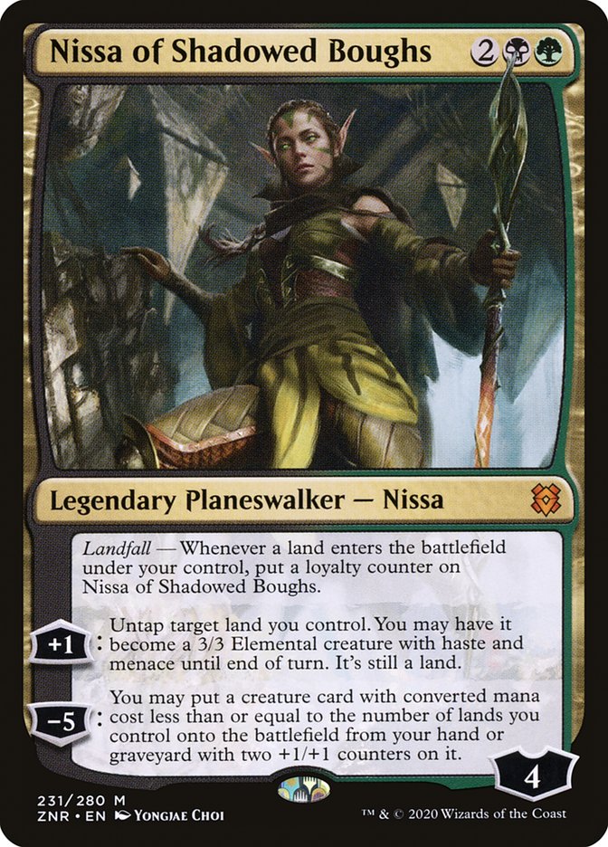 Nissa of Shadowed Boughs [Zendikar Rising] | Grognard Games