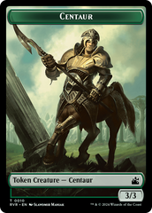 Spirit (0018) // Centaur Double-Sided Token [Ravnica Remastered Tokens] | Grognard Games