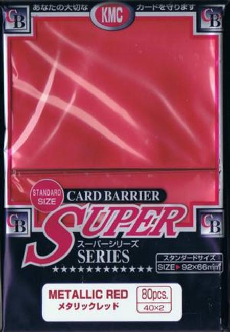 KMC 80ct Super Metallic Red | Grognard Games