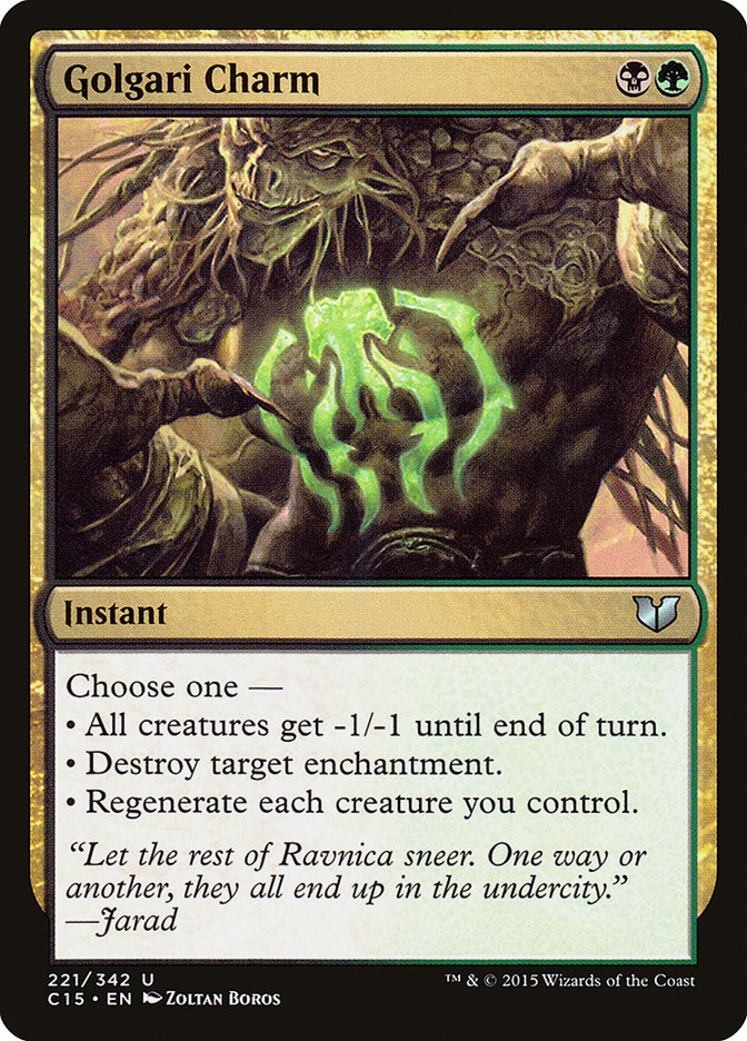 Golgari Charm [Commander 2015] | Grognard Games