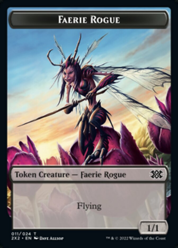 Faerie Rogue // Vampire Double-sided Token [Double Masters 2022 Tokens] | Grognard Games