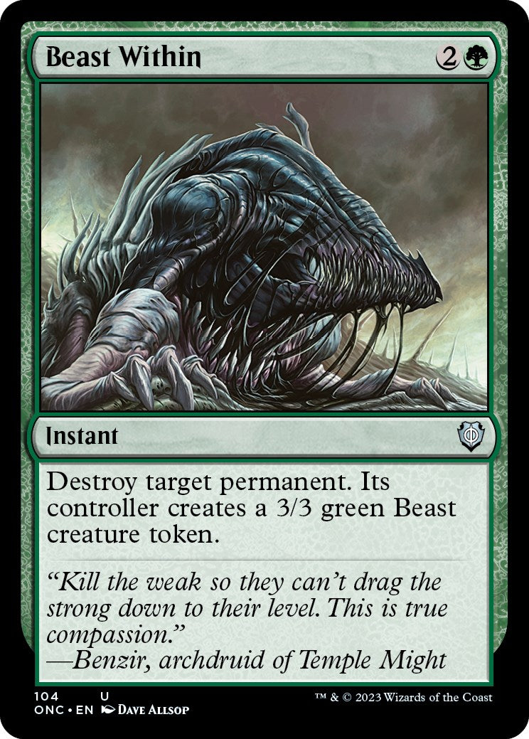 Beast Within [Phyrexia: All Will Be One Commander] | Grognard Games