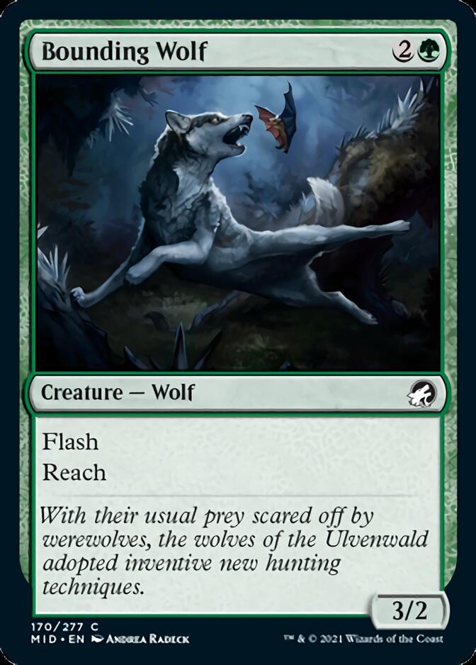 Bounding Wolf [Innistrad: Midnight Hunt] | Grognard Games