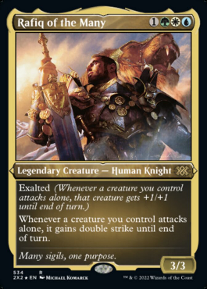 Rafiq of the Many (Foil Etched) [Double Masters 2022] | Grognard Games