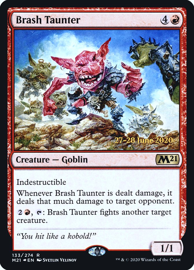 Brash Taunter  [Core Set 2021 Prerelease Promos] | Grognard Games