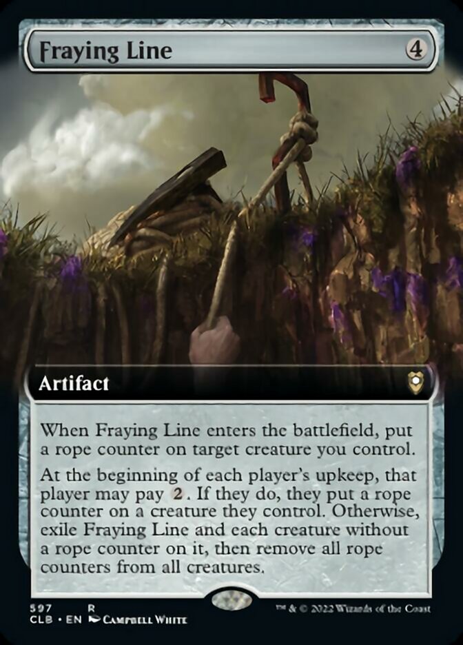 Fraying Line (Extended Art) [Commander Legends: Battle for Baldur's Gate] | Grognard Games