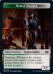 Insect // Human Soldier Double-sided Token [Innistrad: Crimson Vow Tokens] | Grognard Games