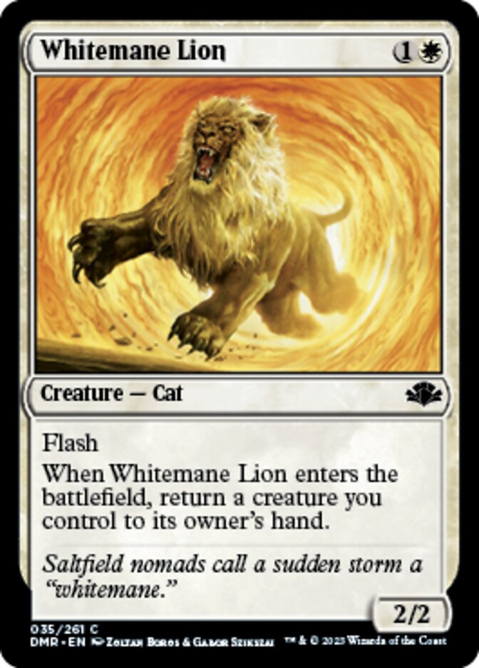 Whitemane Lion [Dominaria Remastered] | Grognard Games