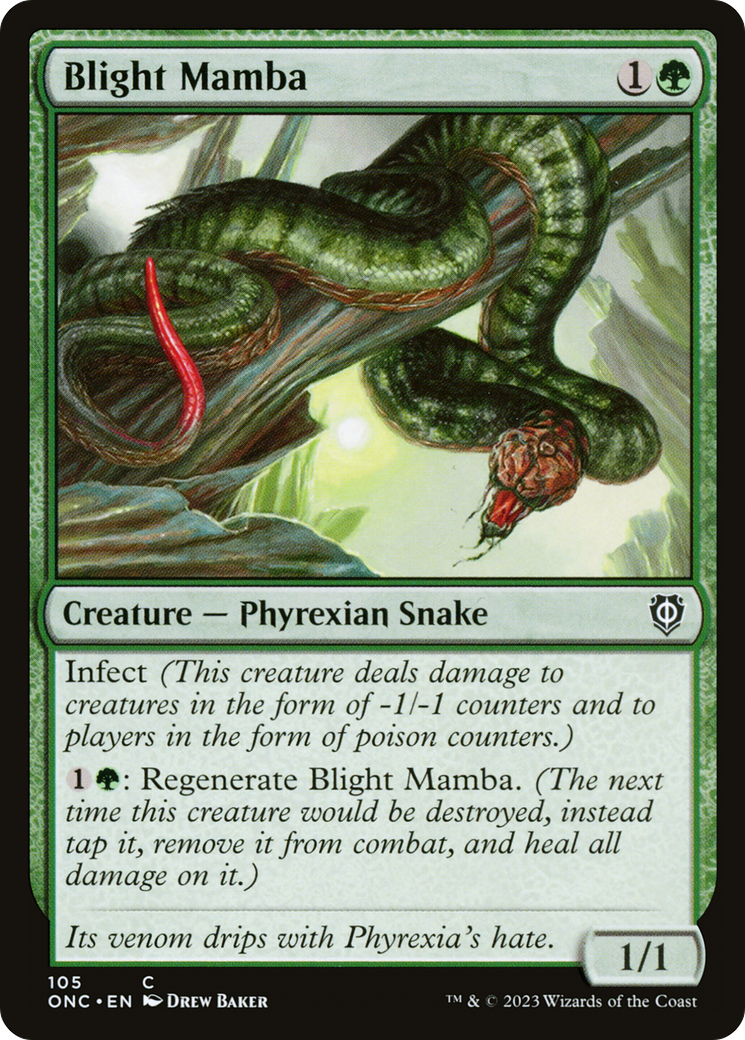 Blight Mamba [Phyrexia: All Will Be One Commander] | Grognard Games