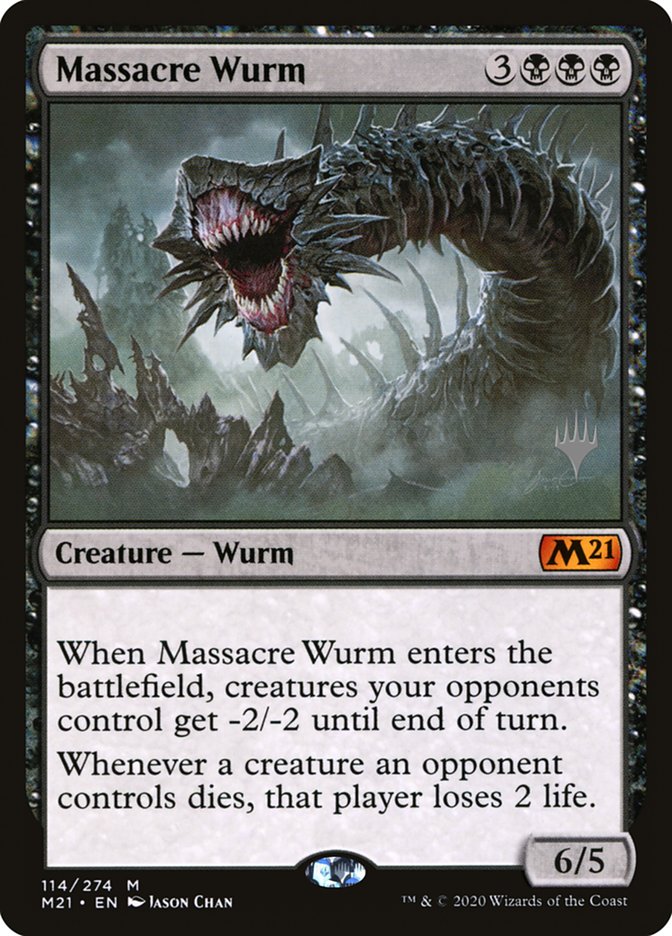 Massacre Wurm (Promo Pack) [Core Set 2021 Promos] | Grognard Games