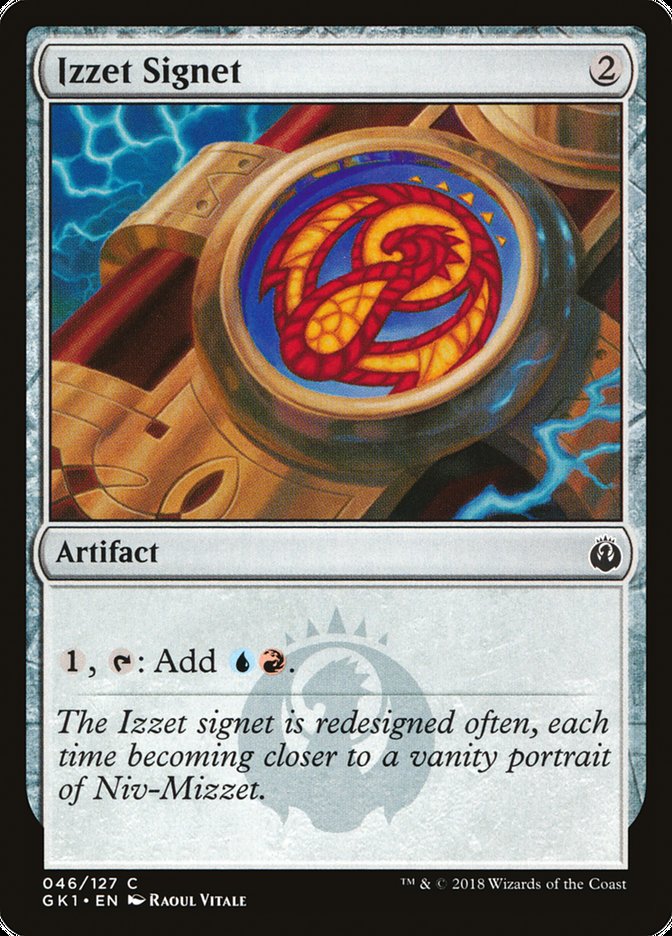 Izzet Signet [Guilds of Ravnica Guild Kit] | Grognard Games