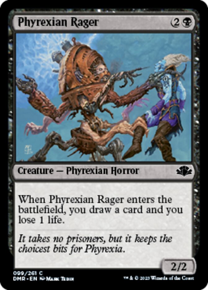 Phyrexian Rager [Dominaria Remastered] | Grognard Games