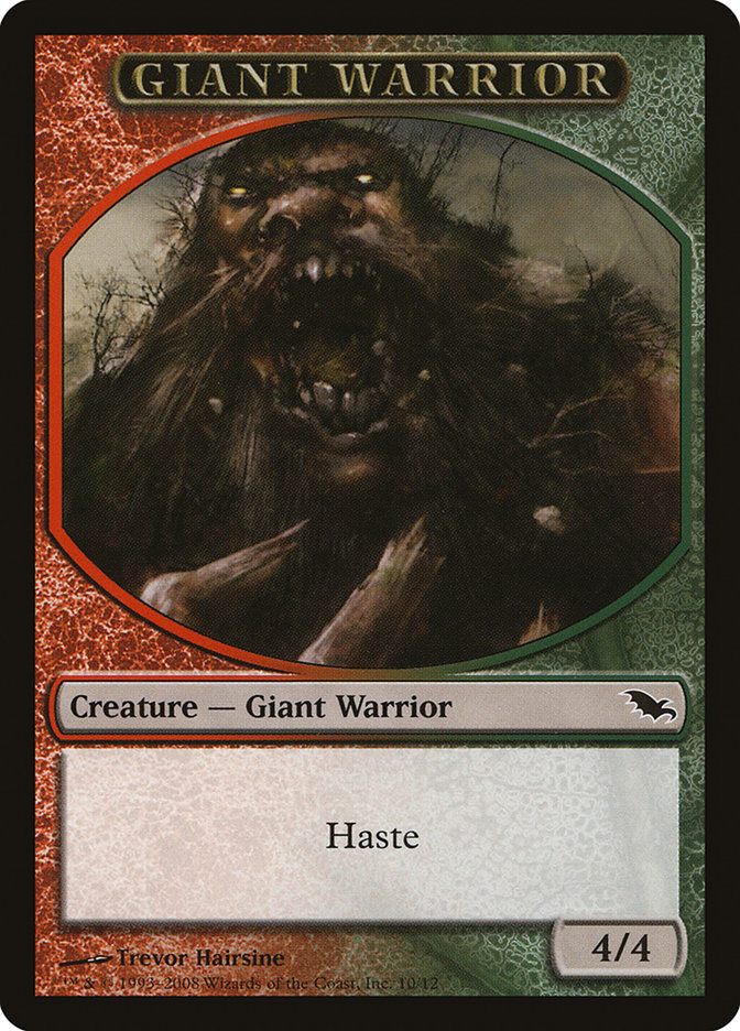Giant Warrior [Shadowmoor Tokens] | Grognard Games