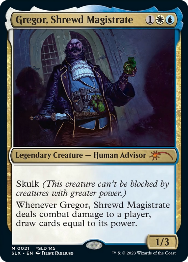 Gregor, Shrewd Magistrate [Secret Lair: Universes Within] | Grognard Games