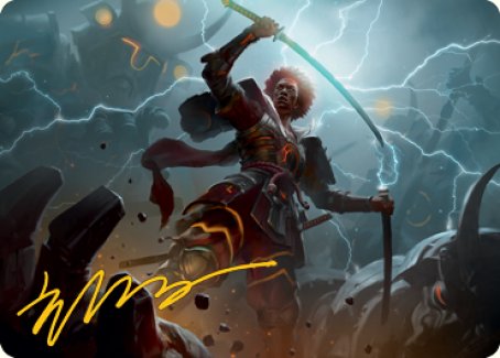 Raiyuu, Storm's Edge Art Card (Gold-Stamped Signature) [Kamigawa: Neon Dynasty Art Series] | Grognard Games