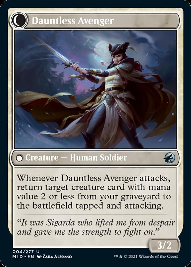 Bereaved Survivor // Dauntless Avenger [Innistrad: Midnight Hunt] | Grognard Games