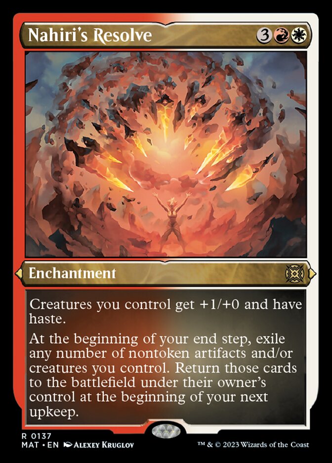 Nahiri's Resolve (Foil Etched) [March of the Machine: The Aftermath] | Grognard Games