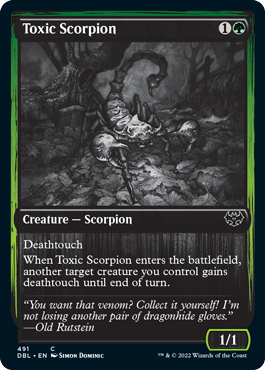 Toxic Scorpion [Innistrad: Double Feature] | Grognard Games