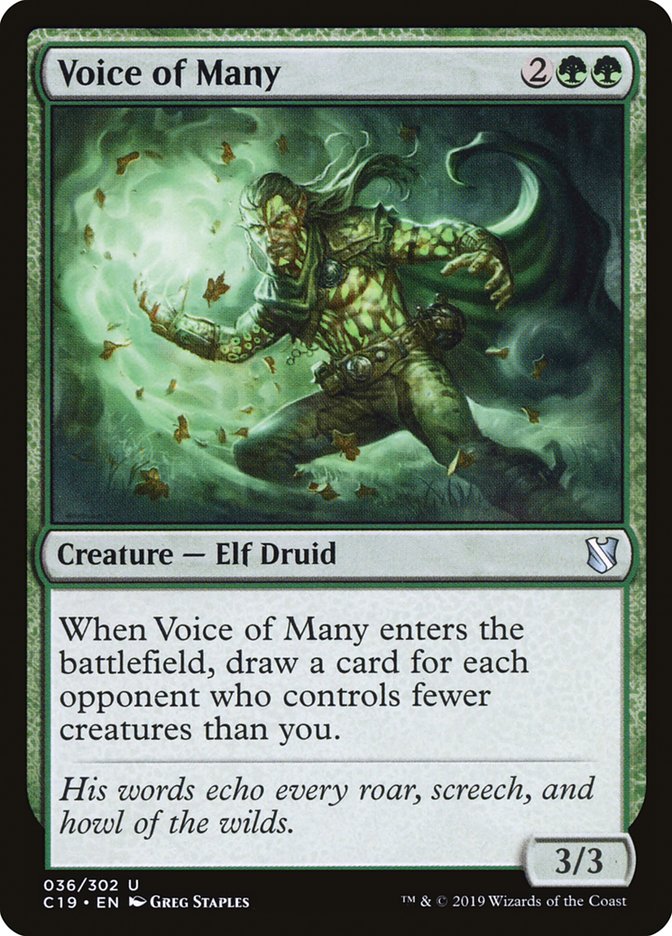 Voice of Many [Commander 2019] | Grognard Games