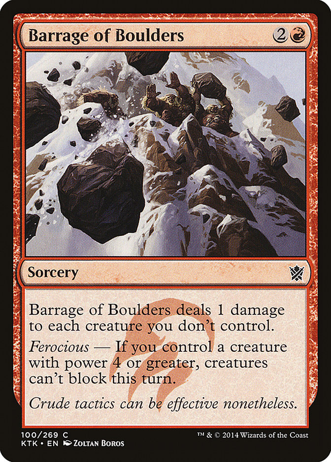Barrage of Boulders [Khans of Tarkir] | Grognard Games