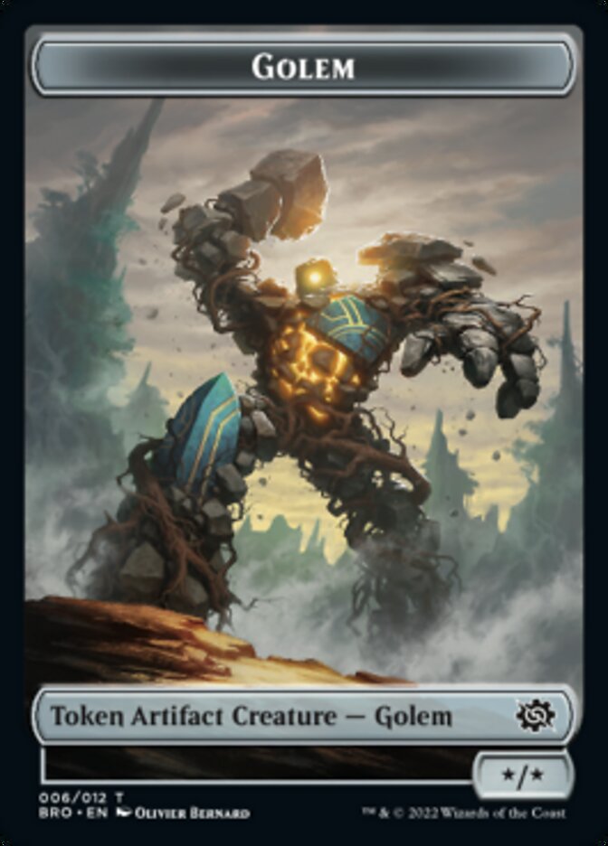 Golem Token [The Brothers' War Tokens] | Grognard Games