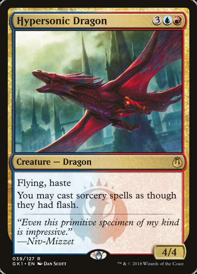 Hypersonic Dragon [Guilds of Ravnica Guild Kit] | Grognard Games