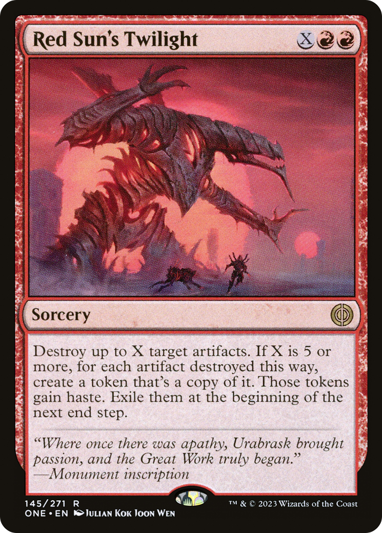 Red Sun's Twilight [Phyrexia: All Will Be One] | Grognard Games