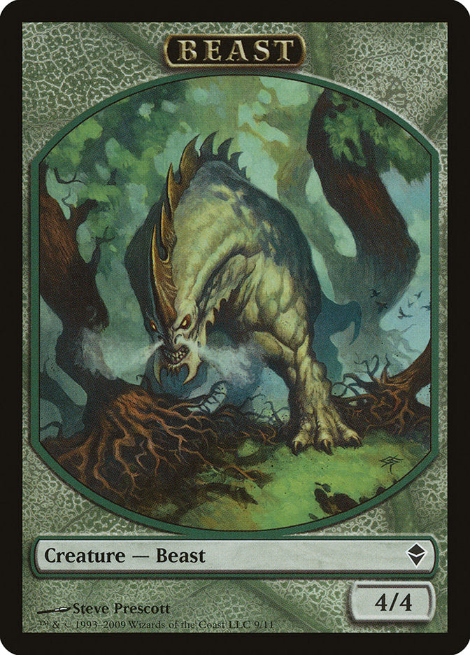 Beast [Zendikar Tokens] | Grognard Games