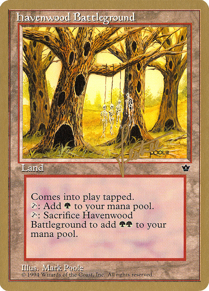 Havenwood Battleground (Bertrand Lestree) [Pro Tour Collector Set] | Grognard Games