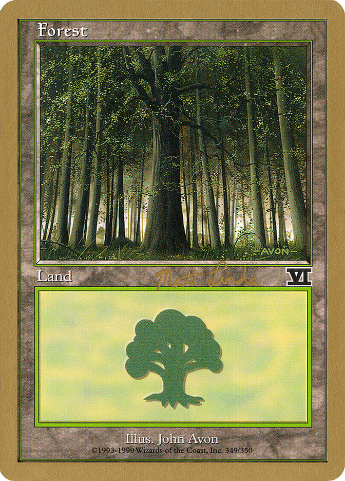 Forest (ml349) (Matt Linde) [World Championship Decks 1999] | Grognard Games