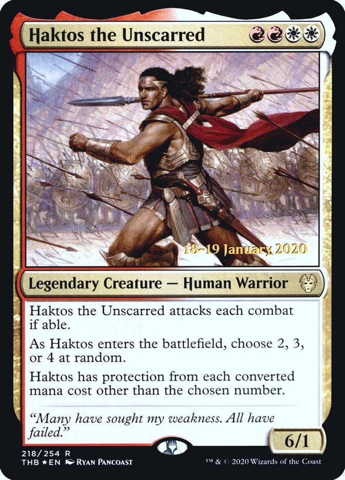 Haktos the Unscarred [Theros Beyond Death Prerelease Promos] | Grognard Games