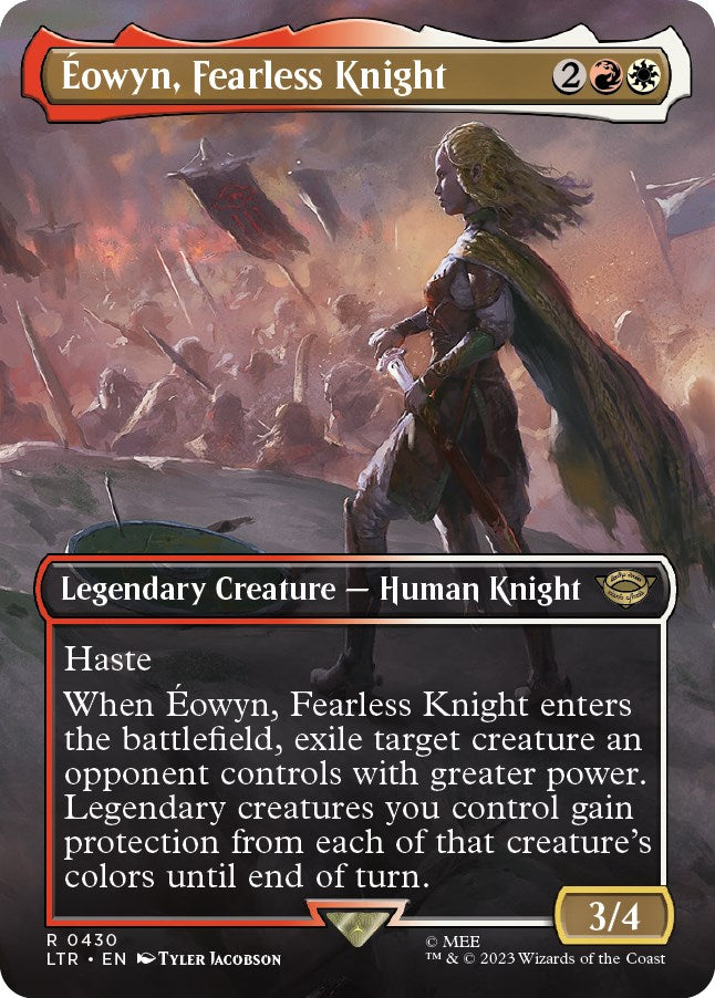 Eowyn, Fearless Knight (Borderless Alternate Art) [The Lord of the Rings: Tales of Middle-Earth] | Grognard Games