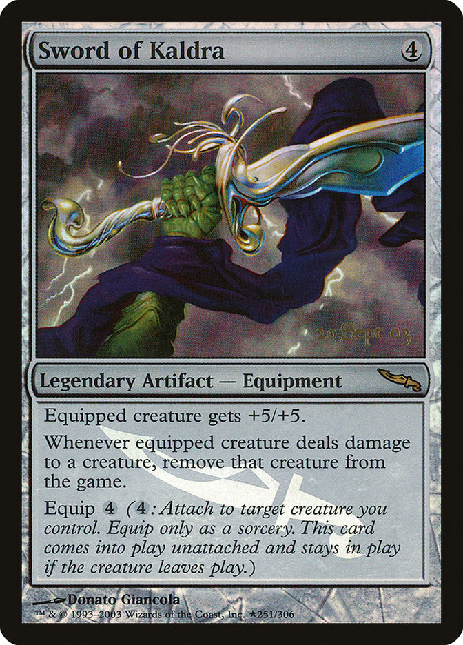 Sword of Kaldra [Mirrodin Promos] | Grognard Games