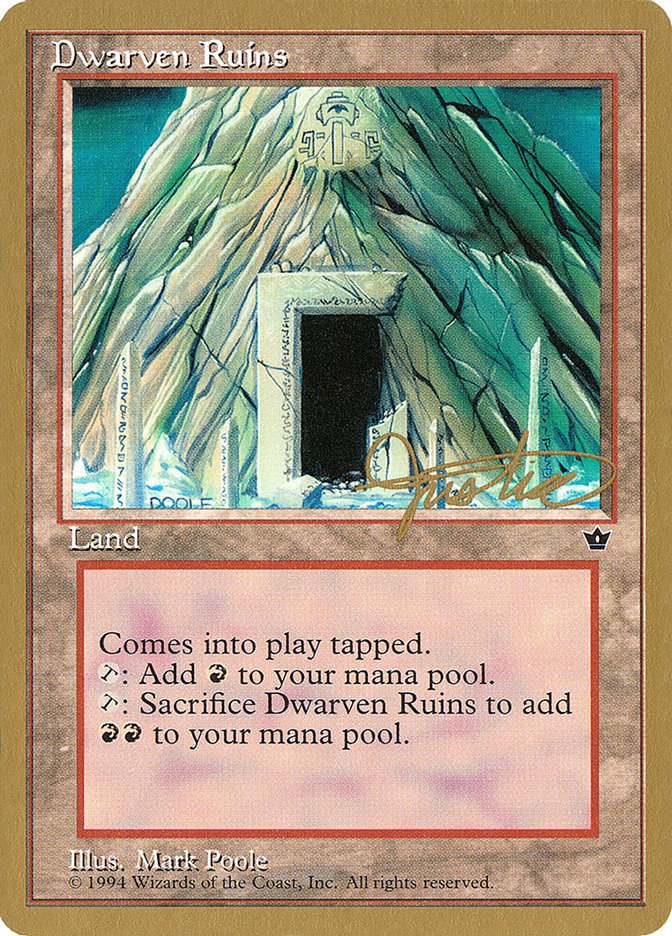 Dwarven Ruins (Mark Justice) [Pro Tour Collector Set] | Grognard Games