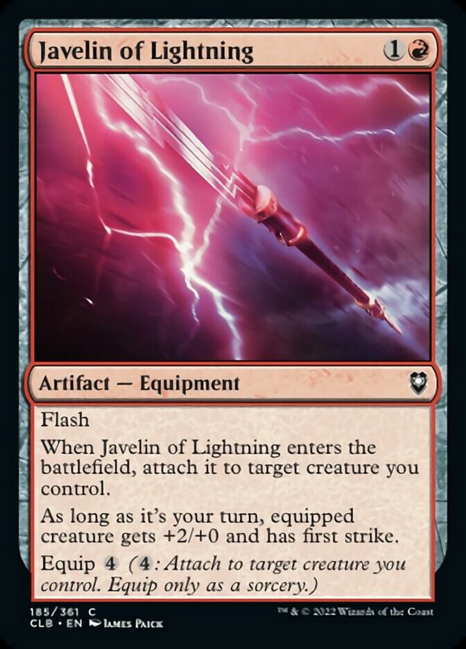 Javelin of Lightning [Commander Legends: Battle for Baldur's Gate] | Grognard Games